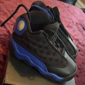 Jordan 13 retro toddler size 5c blue and black